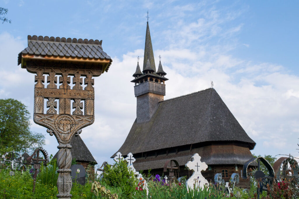 Budesti Josani Church Front, Maramures Romania
