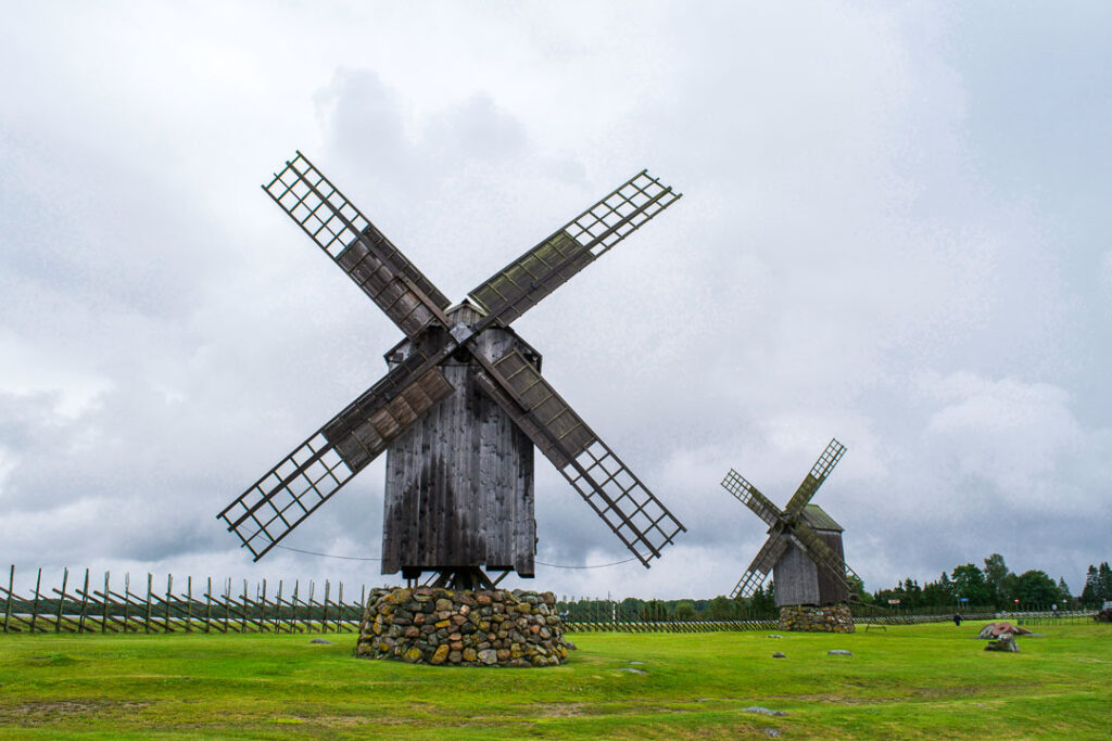 Windmills of Saaremaa Estonia