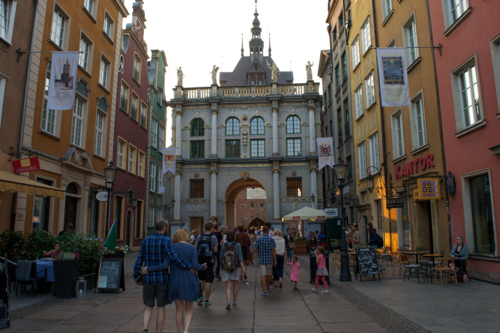At the Golden Gate of Gdansk