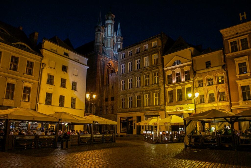 Historical centre illuminated