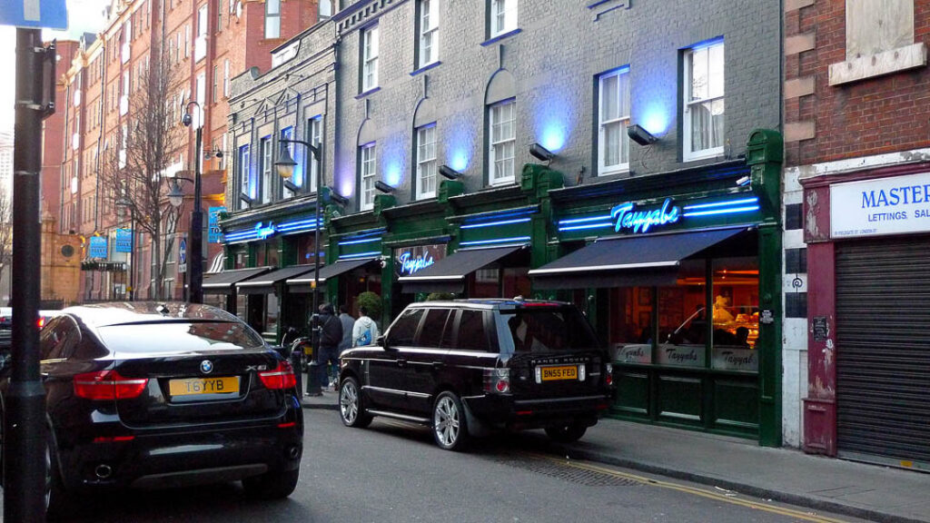 Dinner at Tayyab's, London