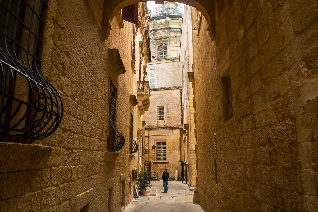 Historic stone street Malta