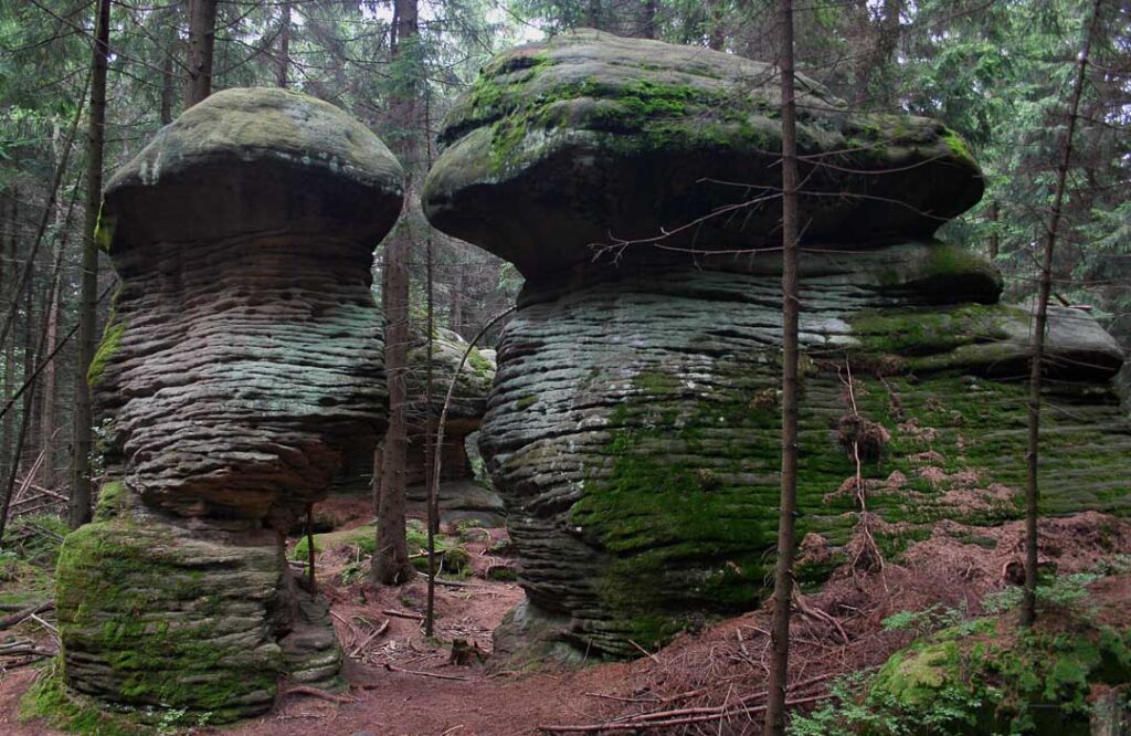 Hiking in Poland Góry Stołowe Skalne Grzyby