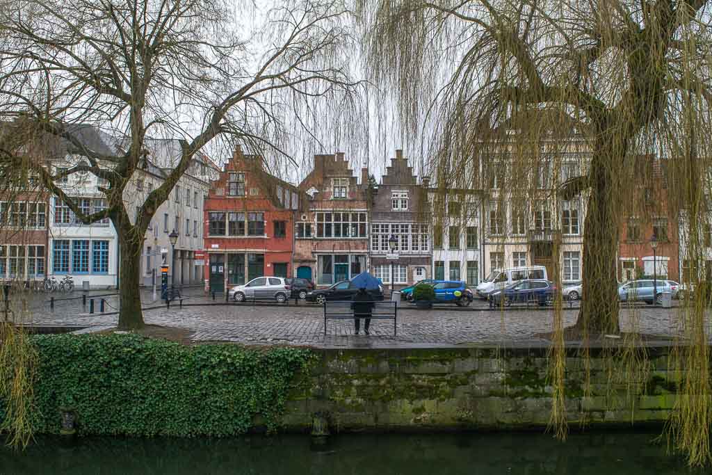 Riverside scenery Belgium