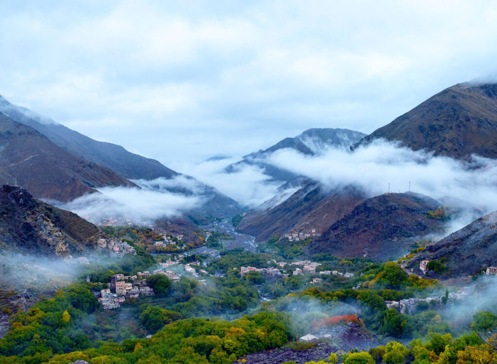 View to Imlil, High Atlas Mountains