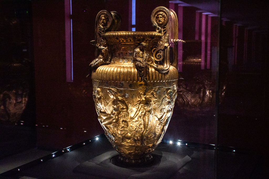 Derveni Krater at the Archaeological Museum of Thessaloniki