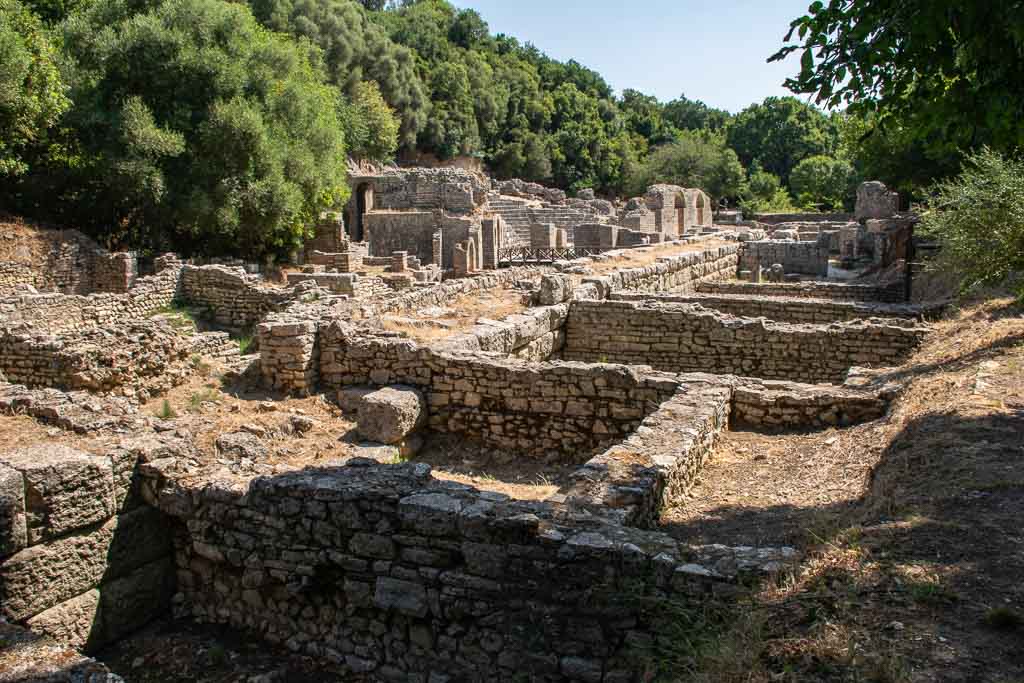 Butrint National Archaeological Park from Ksamil