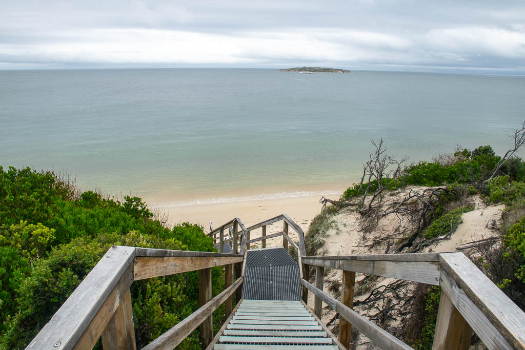hiking to Hazards Beach Tasmania