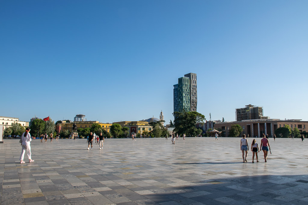 Skanderbeg Square, visiting Tirana