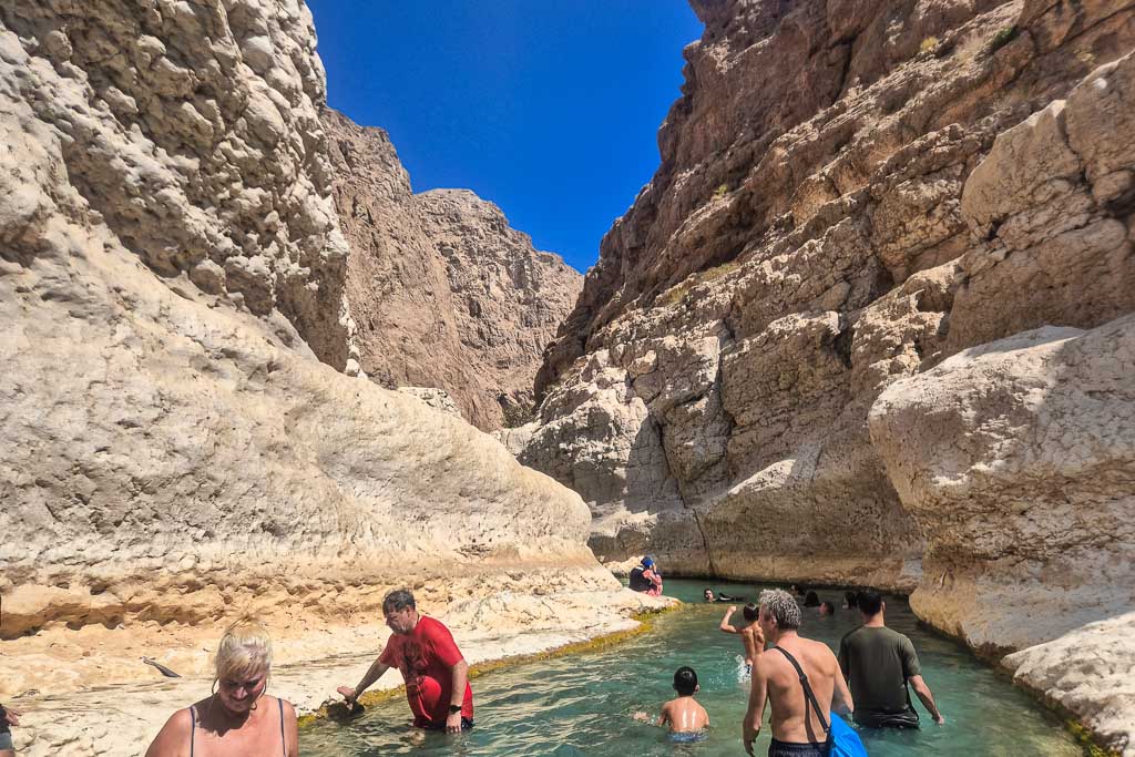 Walk and swimming at Wadi Shab