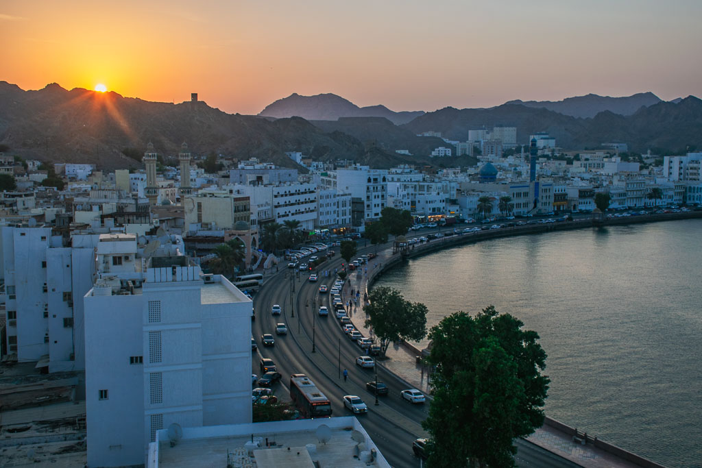 Muscat sunset views